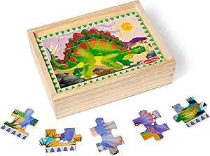Dinosaurs Puzzles in a Box - 4 Puzzles