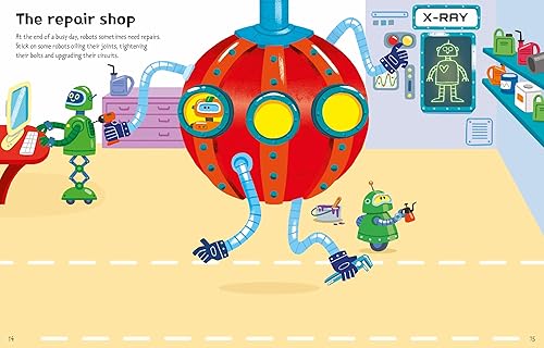 First Sticker Book Robots