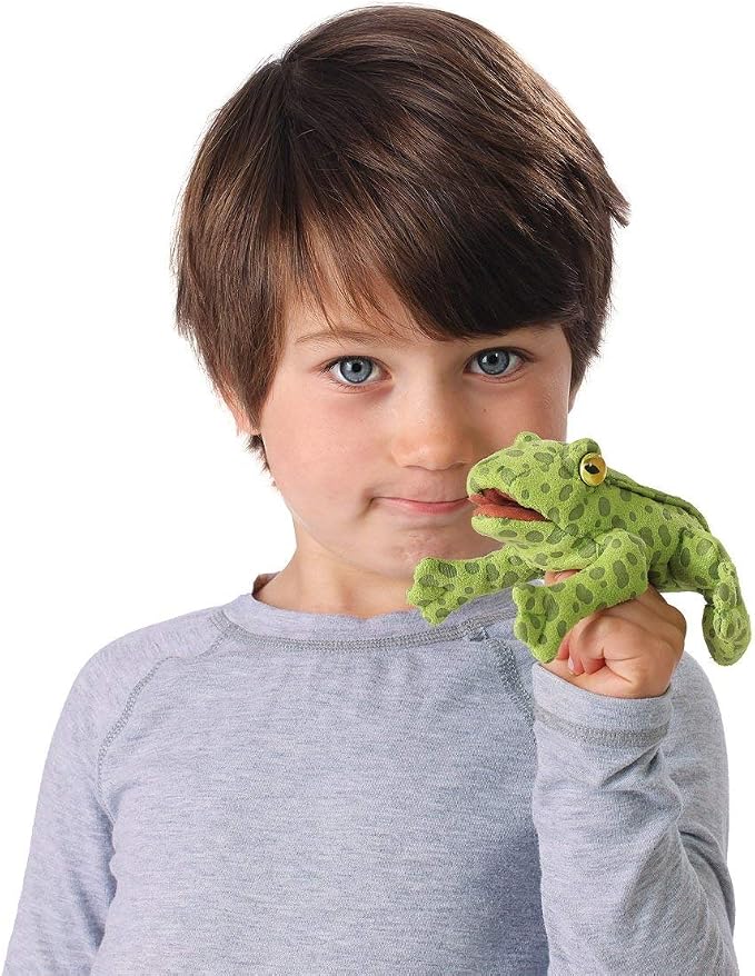 Folkmanis - Mini Sitting Frog Finger Puppet
