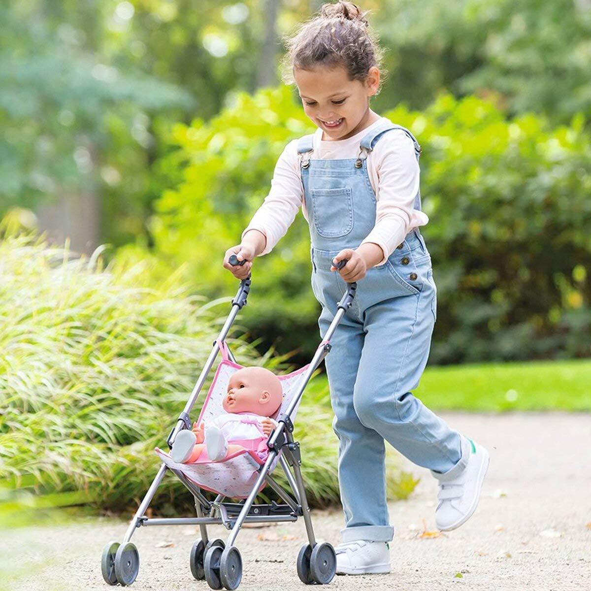 umbrella stroller in store Corolle Blue Umbrella Stroller