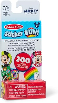 Sticker WOW! Mini Activity Pad & Refill Stickers - Mickey & Minnie