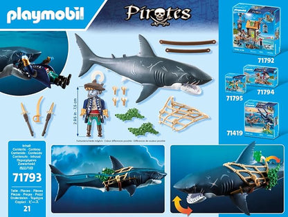 Playmobil Giant Shark with Pirate #71793