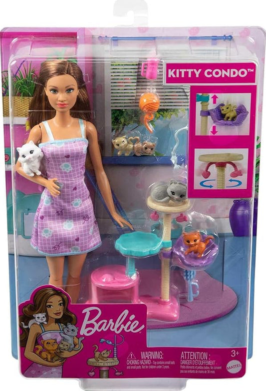 Barbie Doll & Pets Playset - Kitty Condo
