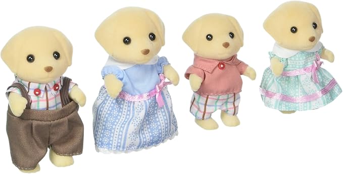 Calico Critters Yellow Labrador Family