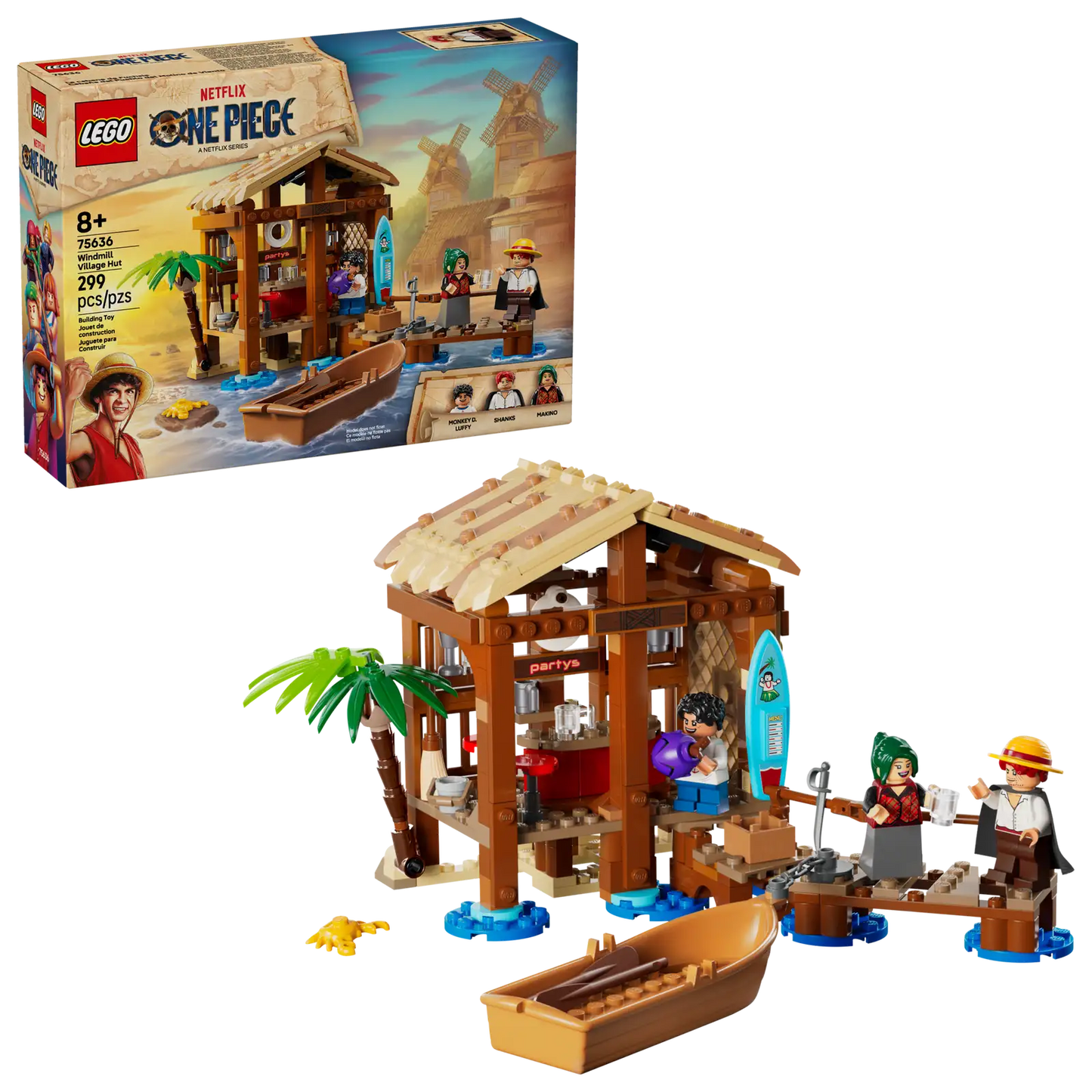 LEGO Netflix One Piece: Windmill Village Hut #75636