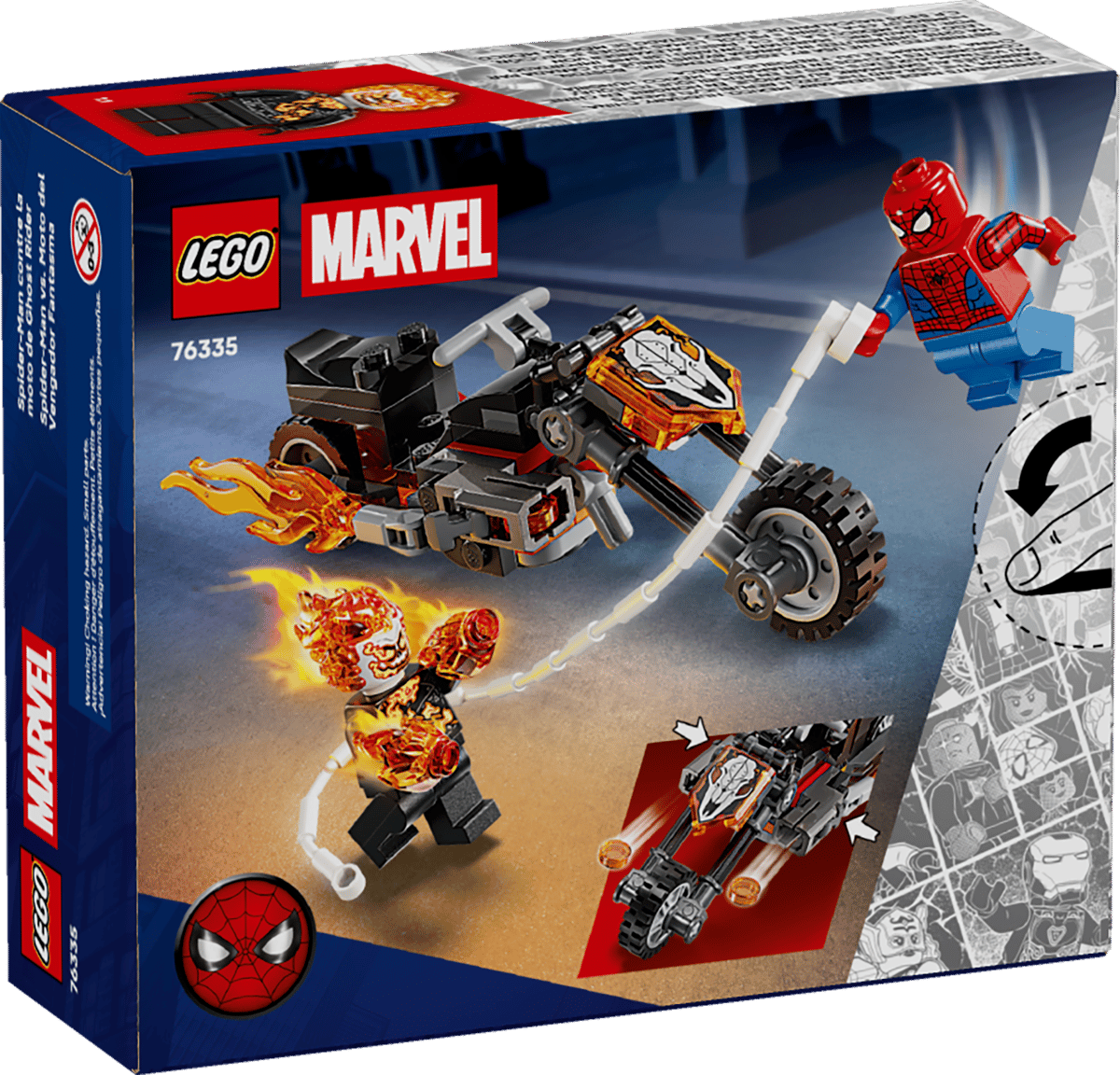 LEGO Spider-Man vs. Ghost Rider Motorcycle #76335