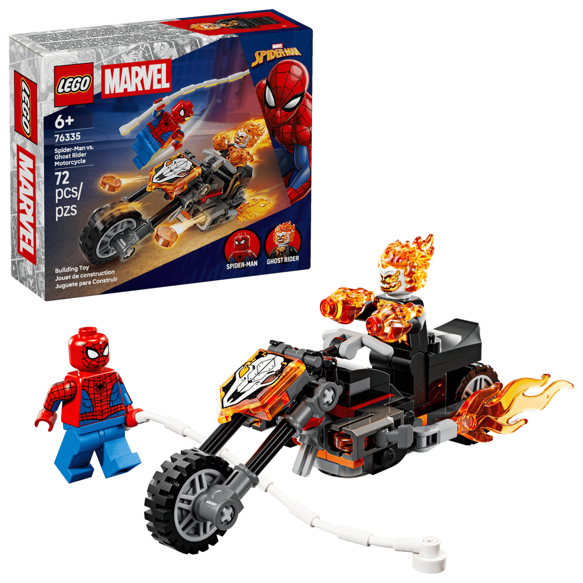 LEGO Spider-Man vs. Ghost Rider Motorcycle #76335