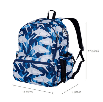 Sharks 17 Inch Backpack - Little Pickles Toy Store