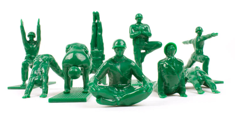 Yoga Joes - Green Army Men In Yoga Poses
