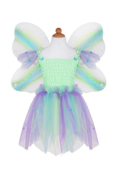 Butterfly Dress & Wings with Wand, Green/Multi - Little Pickles Toy Store