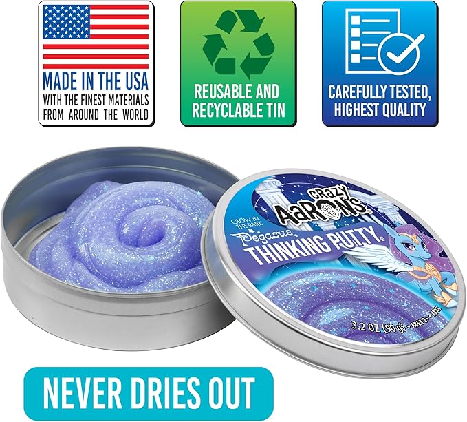 Crazy Aaron's Thinking Putty - Pegasus Glow In The Dark