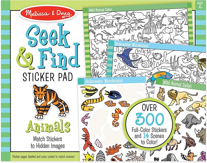 Seek & Find Sticker Pad- Animal