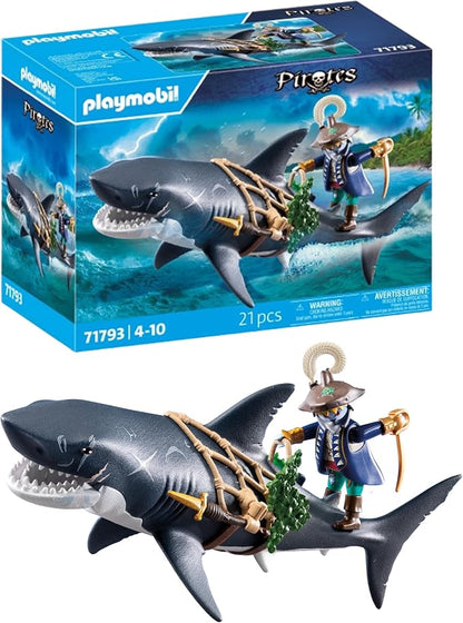 Playmobil Giant Shark with Pirate #71793