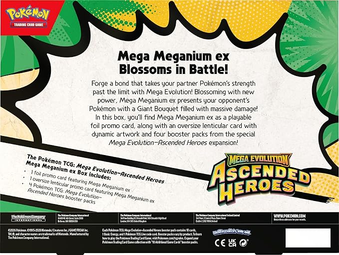Pokemon: ME2.5: Ascended Heroes: Mega Meganium Ex Box