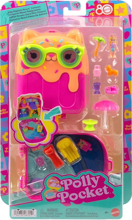 Polly Pocket Kitty Popsicle Resort Compact
