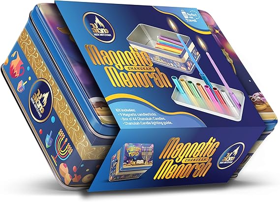 Colorful Magnetic Menorah Set