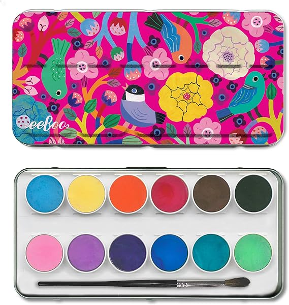 Birds In Fuchsia 12 Water Colors