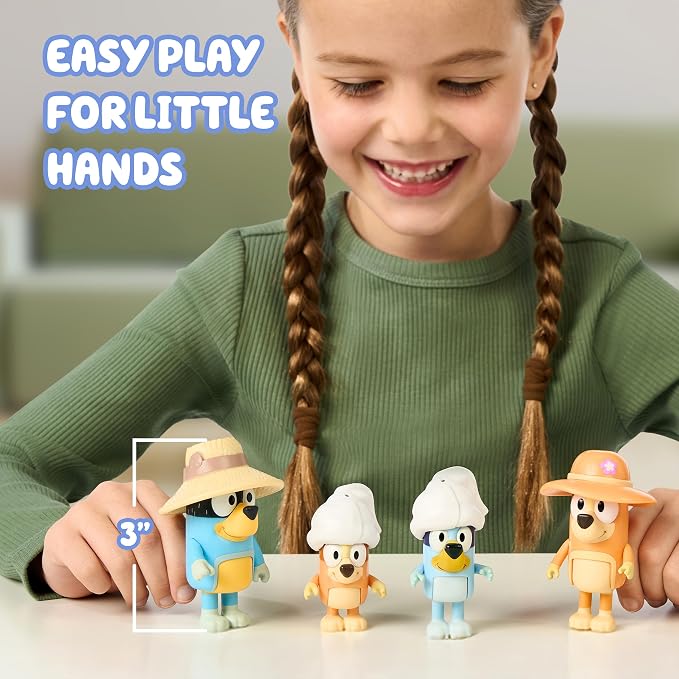Bluey S11 Figures, Family Trip