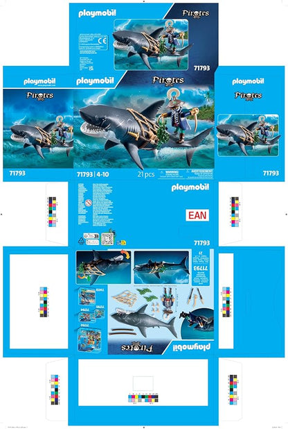 Playmobil Giant Shark with Pirate #71793