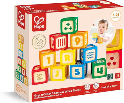 Grip-N-Stack Silicone and Wood Blocks