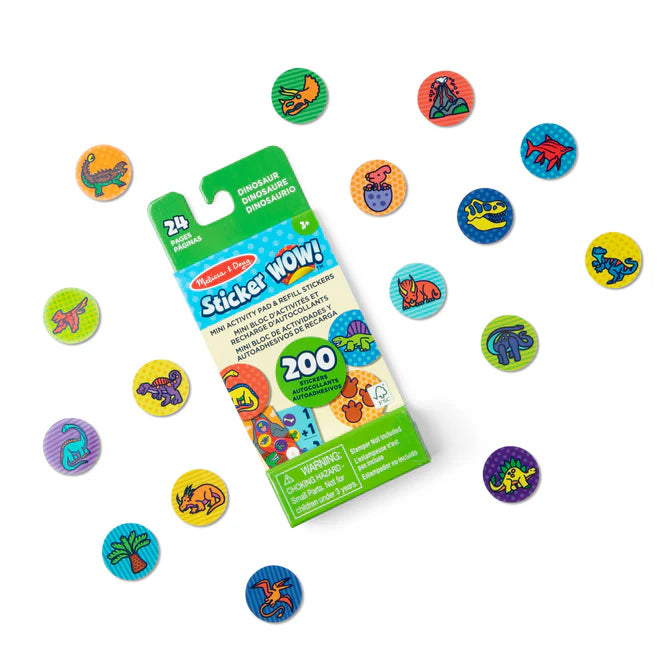 Sticker WOW! Mini Activity Pad & Refill Stickers - Dinosaur