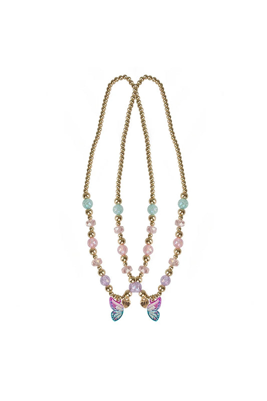 BFF Butterfly Share & Tear Necklace, 2pc