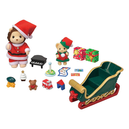 Calico Critters Mr. Lion's Winter Sleigh - Little Pickles Toy Store