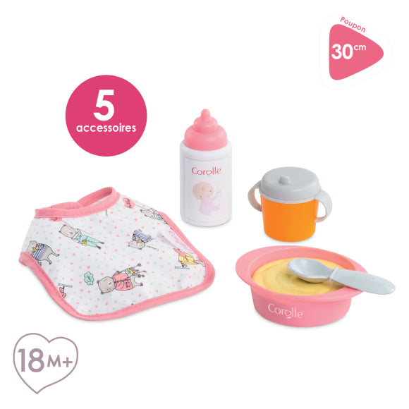 Corolle Mealtime Set for 12” Baby Dolls