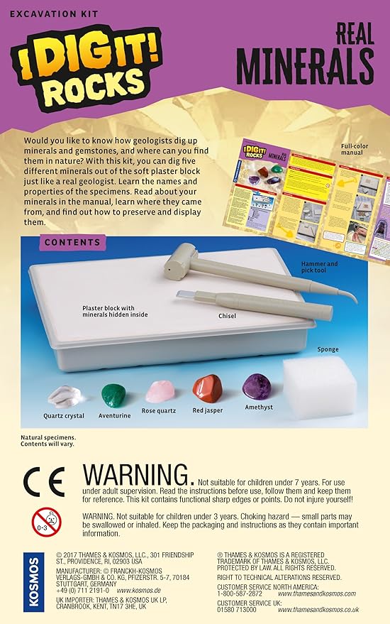 I Dig It! Rocks - Real Minerals Excavation Kit