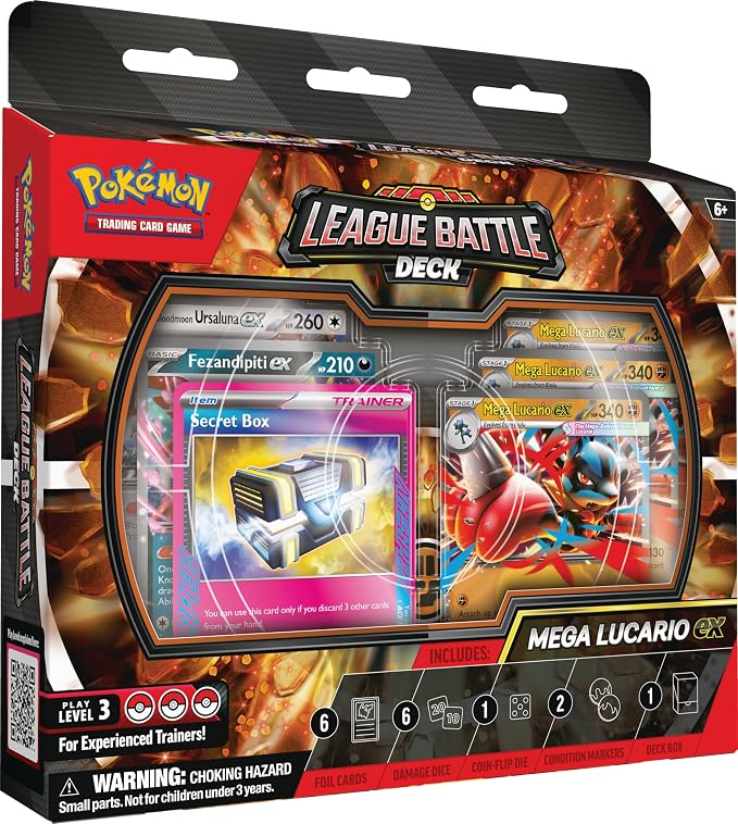 Pokemon: Mega Lucario Ex League Battle Deck