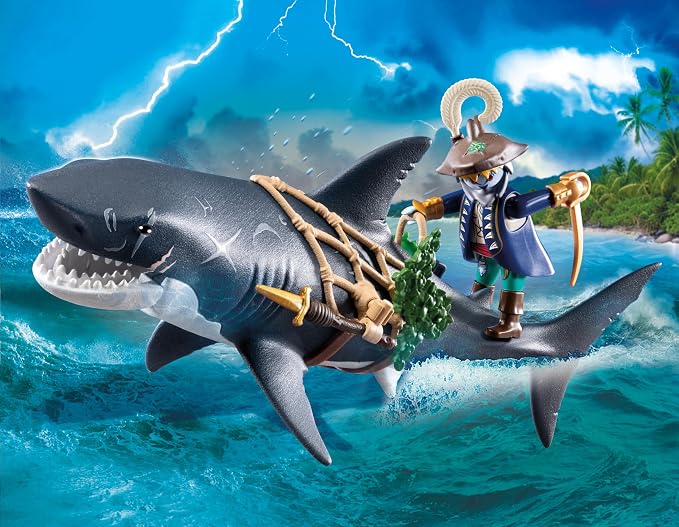 Playmobil Giant Shark with Pirate #71793