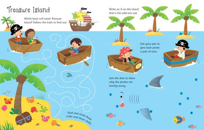 Wipe-Clean Pirate Activities