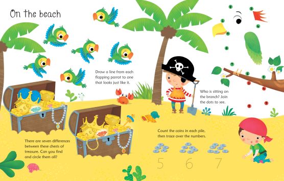 Wipe-Clean Pirate Activities