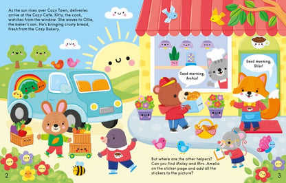 The Cozy Cafe Sticker Book