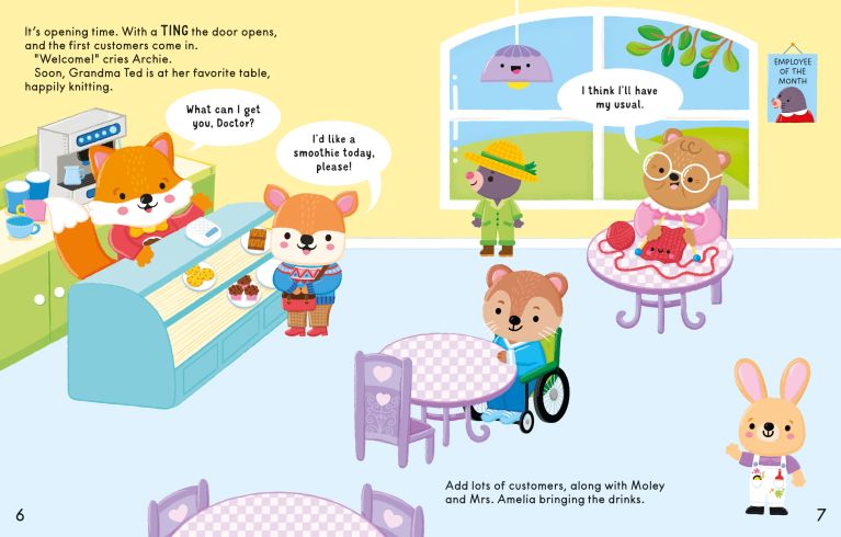 The Cozy Cafe Sticker Book