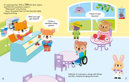 The Cozy Cafe Sticker Book