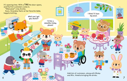 The Cozy Cafe Sticker Book