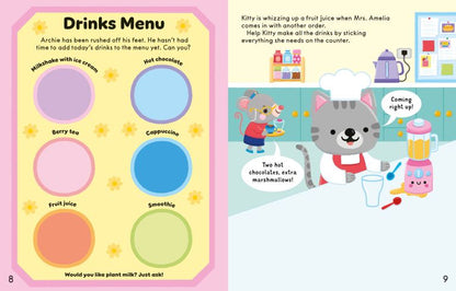 The Cozy Cafe Sticker Book