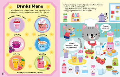 The Cozy Cafe Sticker Book