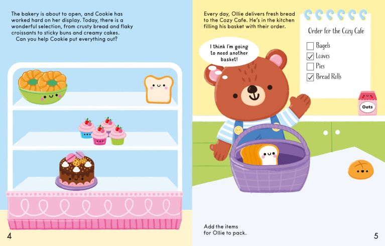 The Cozy Bakery Sticker Book