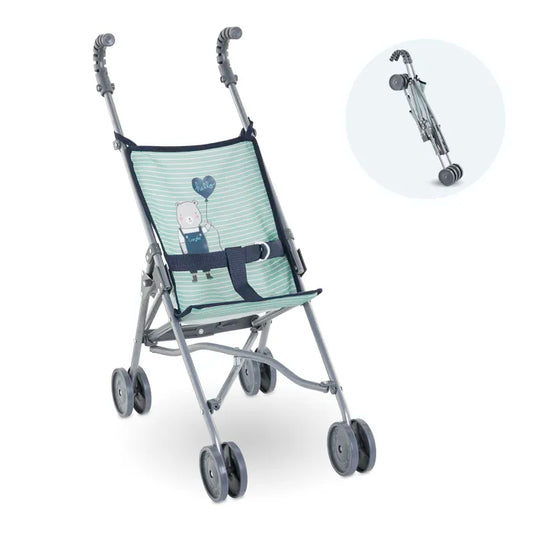 Corolla Umbrella Stroller - Sage Stripe - for 14" 17" & 20" Dolls