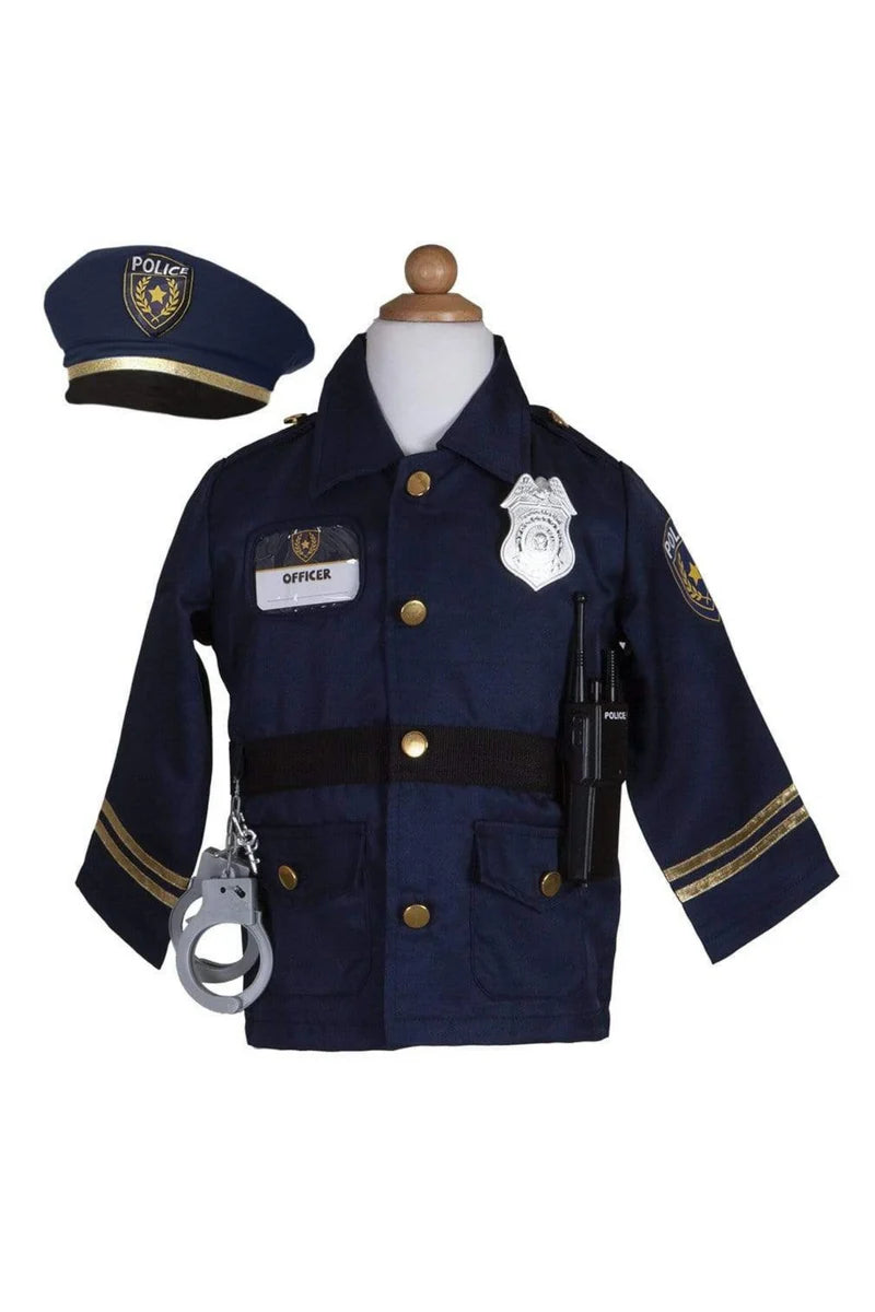 Police Officer Set with 5 Accessories, Size 3-4
