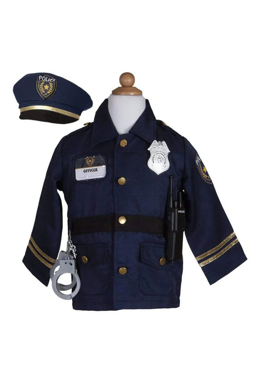 Police Officer Set with 5 Accessories, Size 3-4