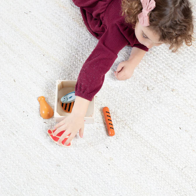 Wooden Food Groups Play Set -  Protein