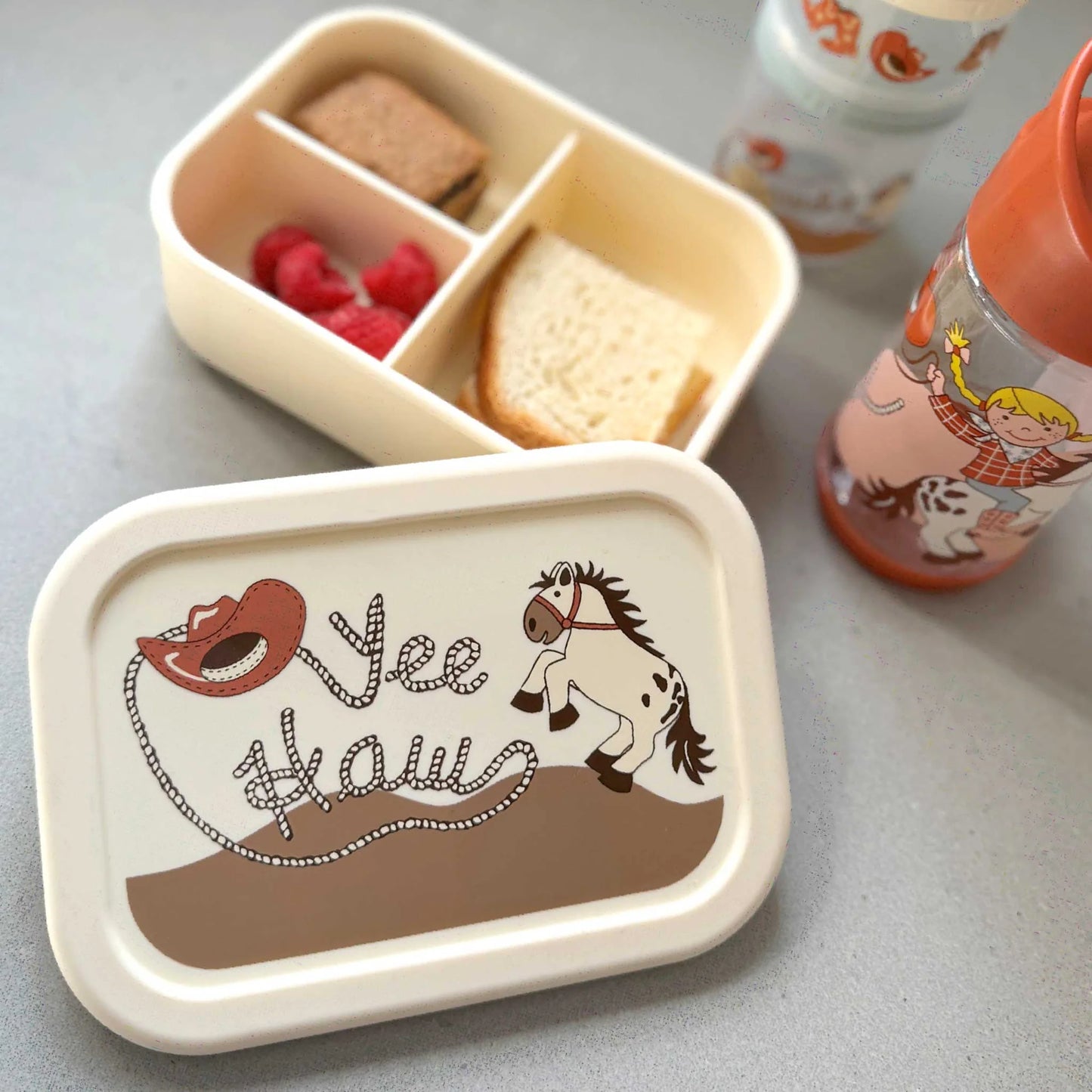 Fresh & Messy Silicone Bento Box - Yee Haw