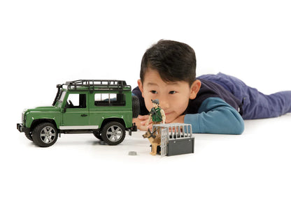 Land Rover Defender with Forester and Dog - Little Pickles Toy Store