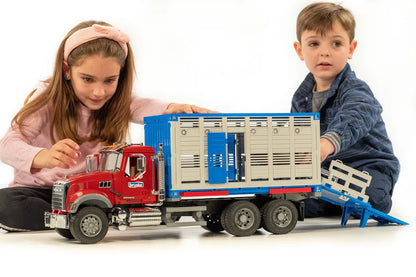 MACK Granite Cattle Transport with Cattle - Little Pickles Toy Store