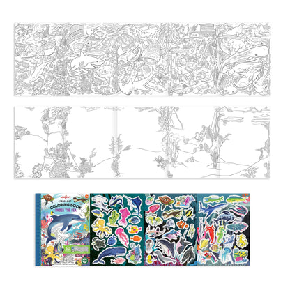 Under the Sea Fold Out Coloring Book - Little Pickles Toy Store