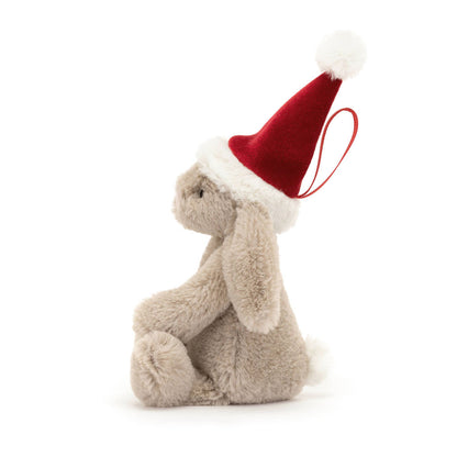 JellyCat Bashful Christmas Bunny Ornament - Little Pickles Toy Store