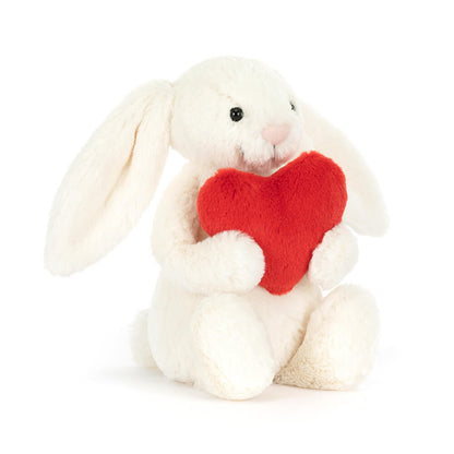 Bashful Red Love Heart Bunny - Original - Little Pickles Toy Store